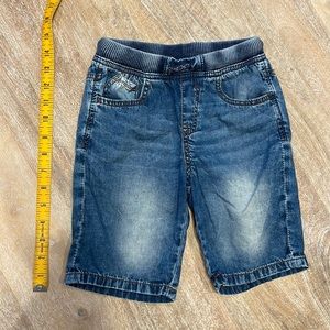 Zara drawstring jean shorts